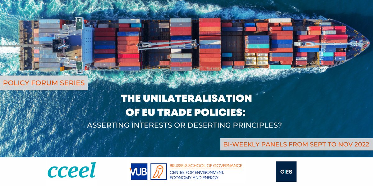 Don’t miss our series of public policy forums, from 29 Sept to 10 Nov, to discuss the rationales, functioning and potential consequences of the #EU’s new #trade policy measures! @GIESGhent @uefcceel Find out more: brussels-school.be/event/policy-f…