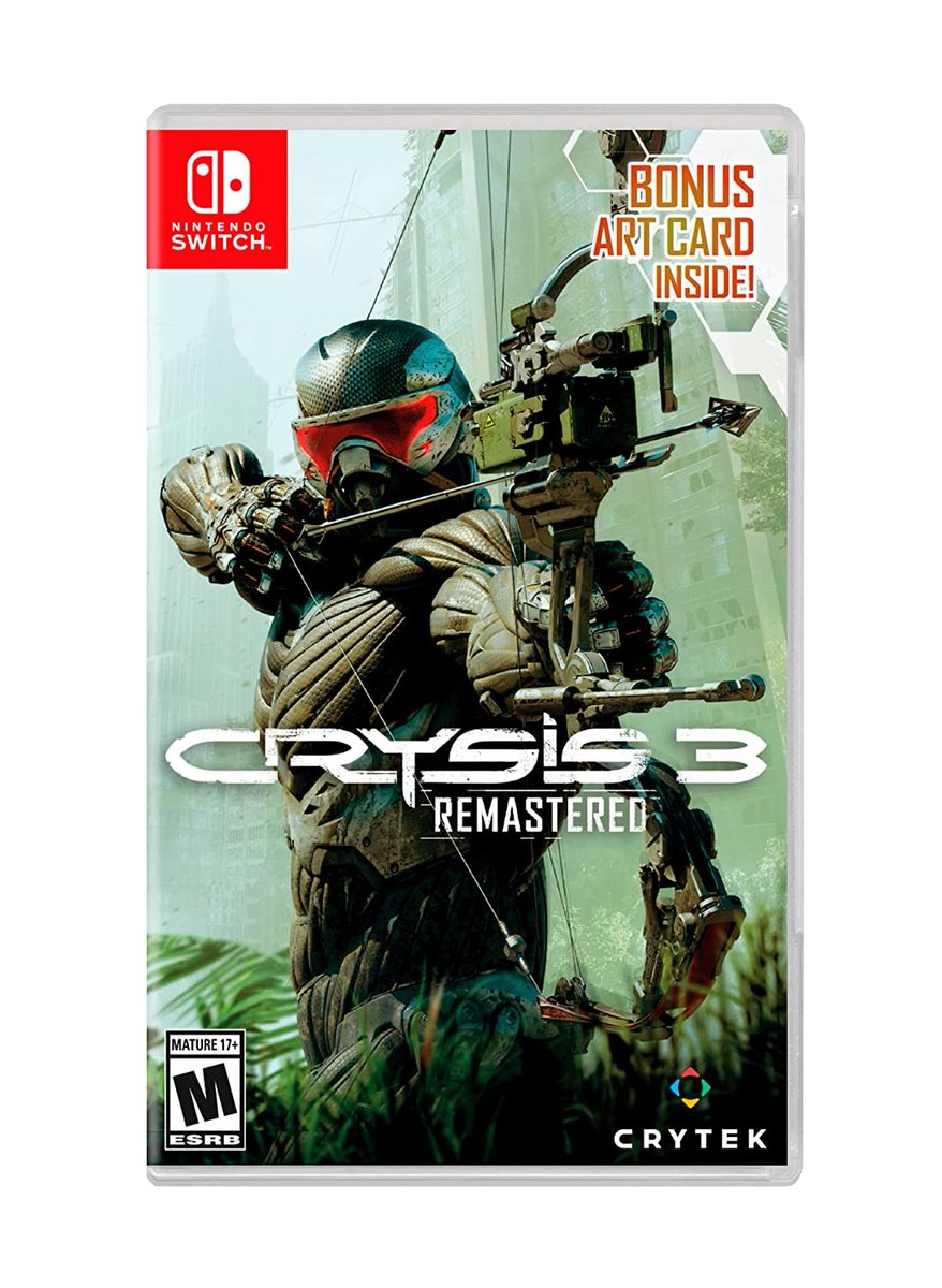 Crysis 2 Remastered (Switch) up for preorder on Amazon ($39.99) amzn.to/3zhq3KB Crysis 3 Remastered amzn.to/3zjOGGp #ad