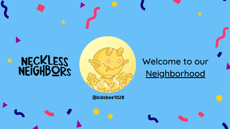 NeighborsList's tweet photo. Welcome @bidobee1028.
You are whitelisted in @Necklesneighbor ๐๐ป
#NecklessNeighbor #Solana #NFT https://t.co/1w1av65nOp