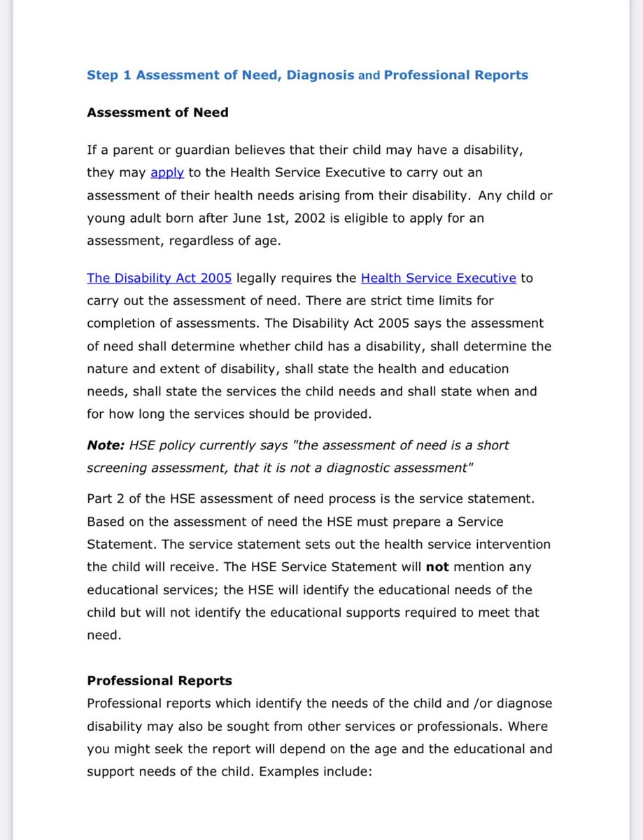 AccessForAll7's tweet photo. Where as once an #Assessment of need was performed by the HSE and a professional report filed, it appears now that Gov will ask a school principle to carry out this vital medical assessment. #ridiculous #DisabilityRights #disabilitiesmatter https://t.co/OEd7heDvjZ