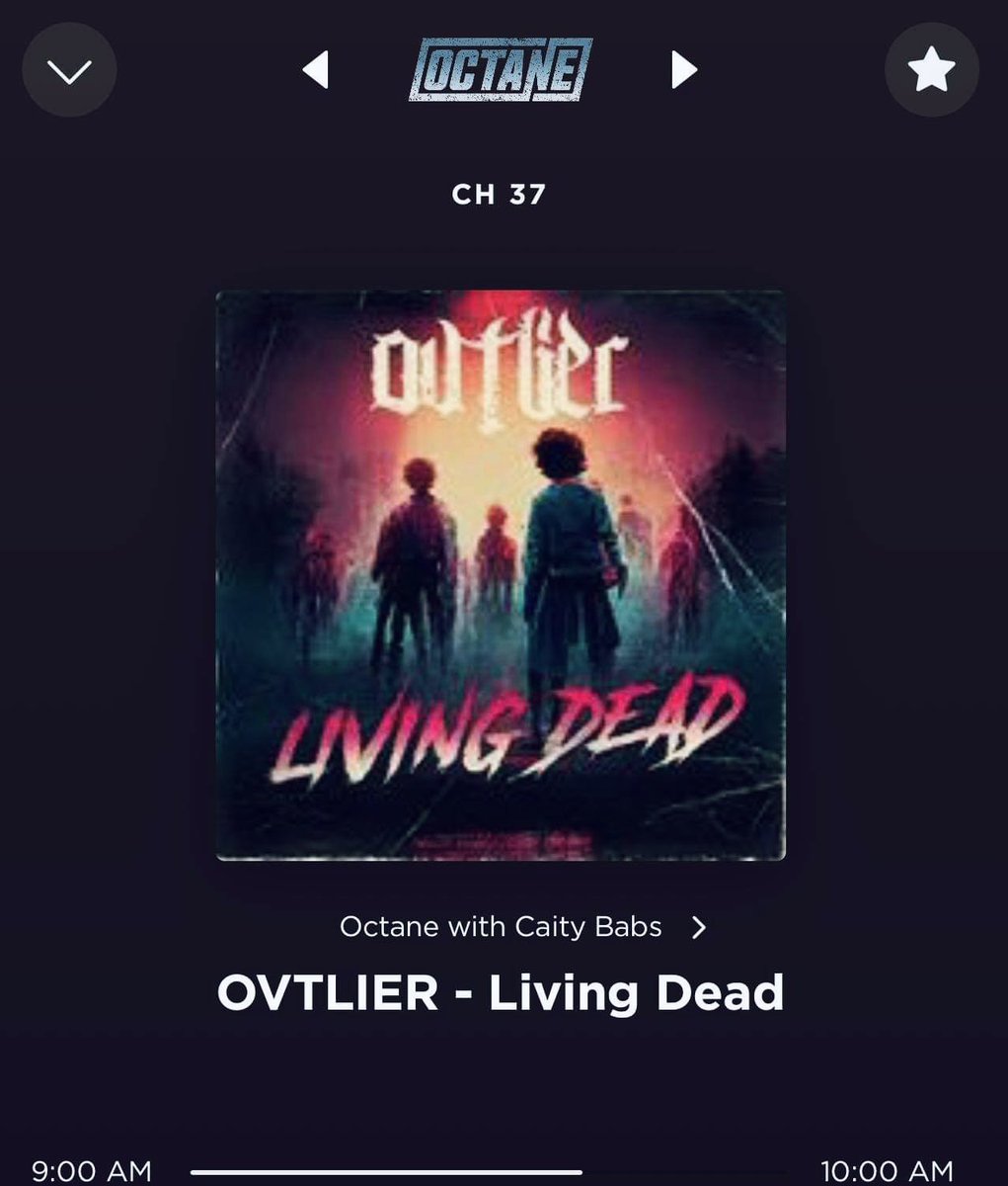 Yes!!! @CiBabs @SXMOctane @ovtlierband 🖤🔥🖤 #LivingDead 🧟‍♂️