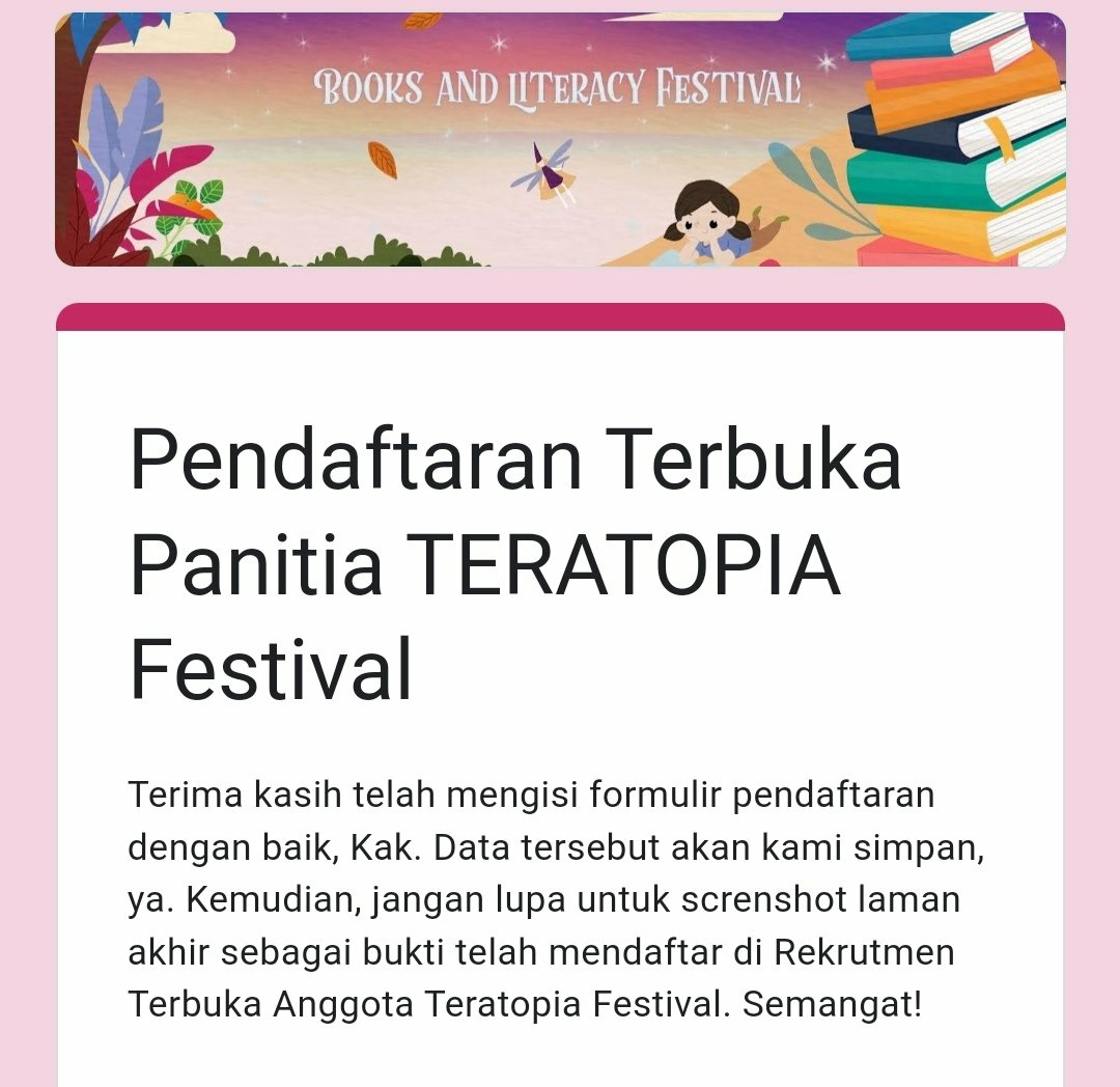 sinamaldehida's tweet photo. @TERATOPIAFEST ️ ️️
"Shailendra Bagaspati Rahandika, telah siap 'tuk aktifkan kebahagiaan bersama TERATOPIA!"

@imajiasa @heIIucination @untchabIe @arouxd @BerbisikLara
️ ️️ https://t.co/mh5Xt5CTQA