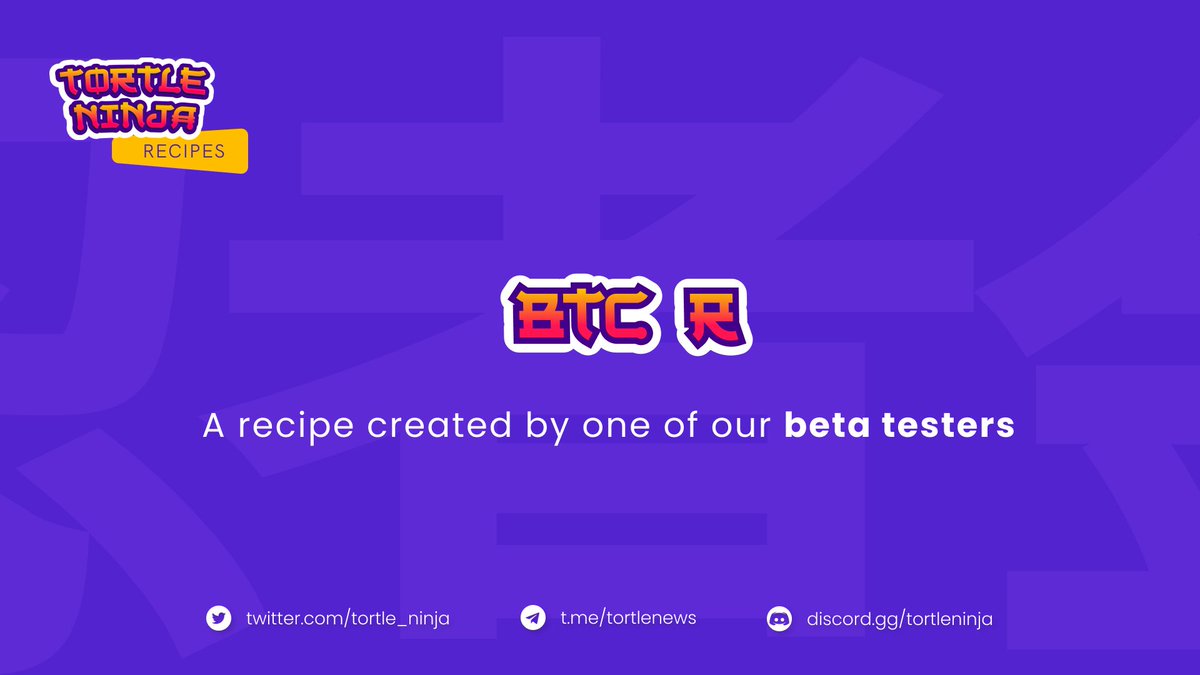 AutoLayer's tweet photo. ♨️ New Tortle Ninja #ComboRecipe | $BTC R 🚀
Today's goal: Accumulating more #Bitcoin 🤑
This might look like a complex #DeFi recipe but just like any other #TortleNinja one, this is just a basic.
This is how it works 🧵⬇️ https://t.co/m3fcPrvHfZ