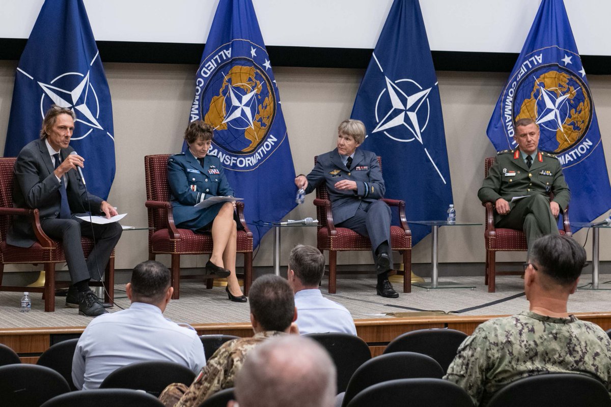 NATO_ACT's tweet photo. During the Gender Advisor Annual Conference '22, NATO experts, national authorities 🇺🇸🇨🇦🇩🇰 &amp; academia stressed the necessity of greater standardization in national training: gender perspective in #NATO &amp; Nations' military is a collective responsibility.
#WeAreNATO https://t.co/2LjShd1tpF