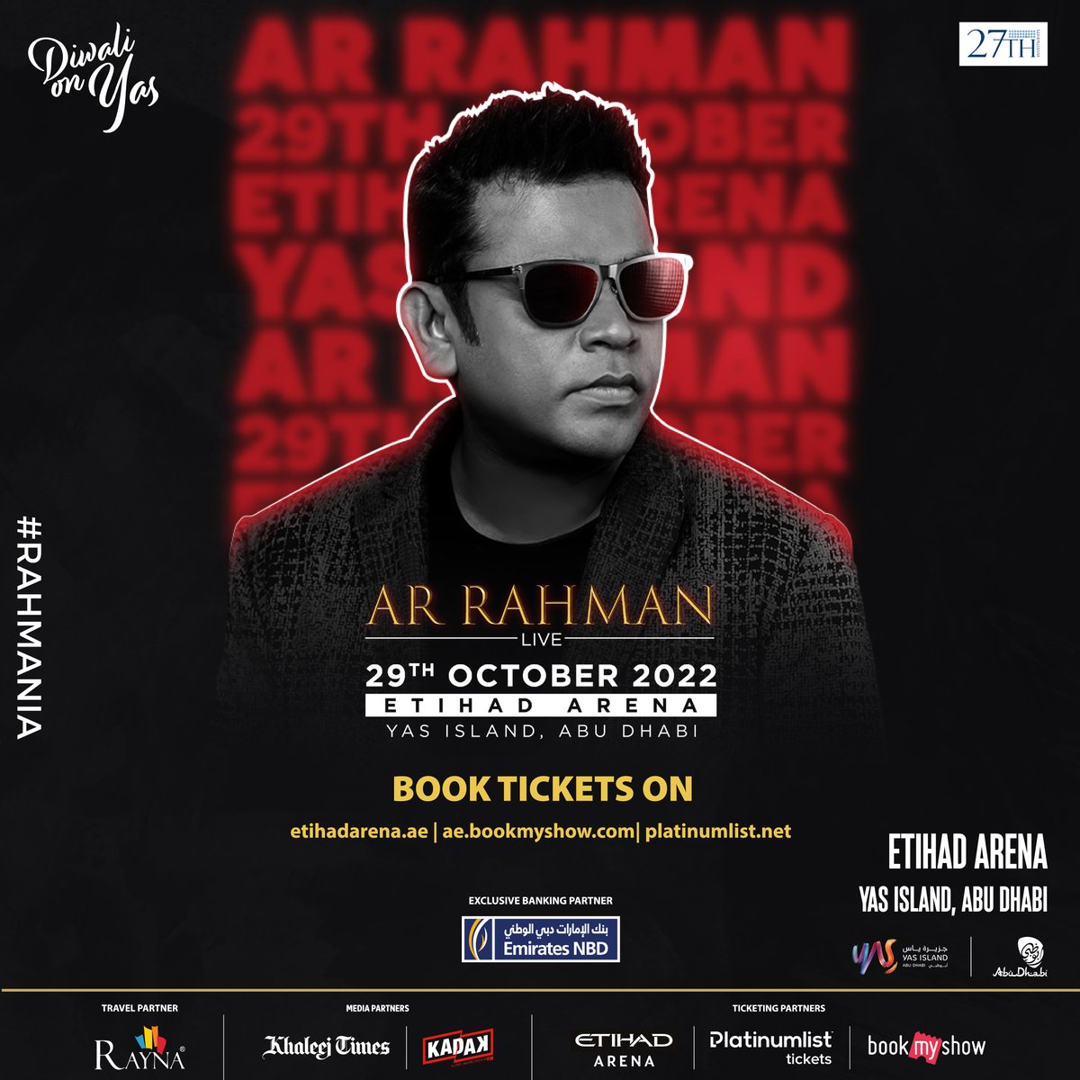Abu Dhabi, are you ready?
Get your tickets on linktr.ee/arrahmantickets                                                                     
#RAHMANIA #RAHMANLIVE #ARR #YASISLAND #INABUDHABI