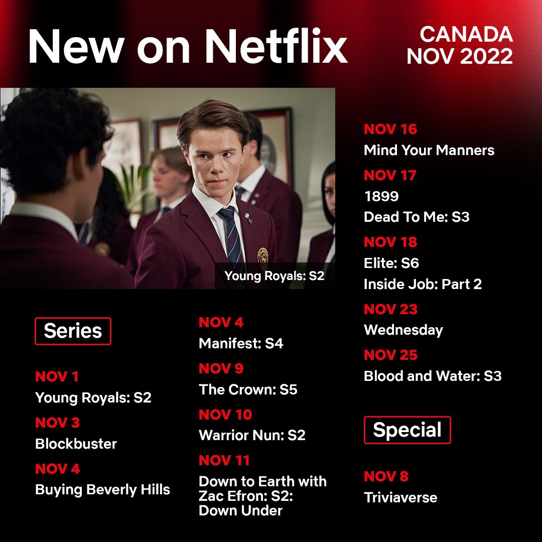 Netflix Canada on Twitter "here's a look at what's coming in november