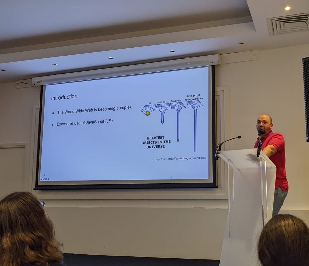 YasirZaki82's tweet image. What&apos;s the heaviest object in the universe? 
Spoiler alert: JavaScript 
@ACMIMC2022