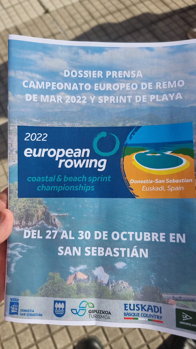 [Eus] Gaur goizean aurkeztu da asteburuan Donsotian jokatuko den Europako Txapelketa.
[Cas] Hoy a la mañana se ha presentado el Campeonato de Europa que se va a celebrar en Donostia.
@kirolaknet <a href="/GipuzkoaKirolak/">Gipuzkoa Kirolak</a> <a href="/fed_esp_remo/">Fed.Española de Remo</a> <a href="/Worldrowing_AC/">Worldrowing AC</a>