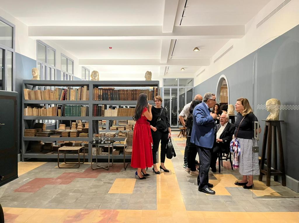 CormCharles's tweet photo. The Charles Corm house is now open! 
The wonderful library - and magical garden have been restored to their former glory. 
For our first event, we are pleased to host an exhibition on the French writer and critic Edmond de Goncourt. https://t.co/oZk7Xqdz7Y