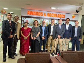 𝐁𝐅𝐥𝐨𝐰 𝐍𝐞𝐰𝐬📢
👨🏻‍🔬A few weeks ago part of the BFlow team formed by our CEO María Seoane and our CSO Bruno Rodiño went on a trade mission to 𝗜𝗻𝗱𝗶𝗮 coordinated by Axperia Ventures along with two other Galician startups, <a href="/DIVERSATechnlgs/">DIVERSA Technologies</a> and <a href="/keybiological/">keybiological</a> 
#biotech