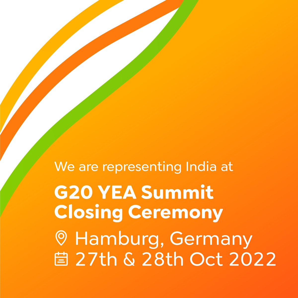 The G20 Young Entrepreneurs Alliance team from India is in Hamburg right now. Stay tuned for the latest updates and highlights from the two day event coming up here #g20yea2022