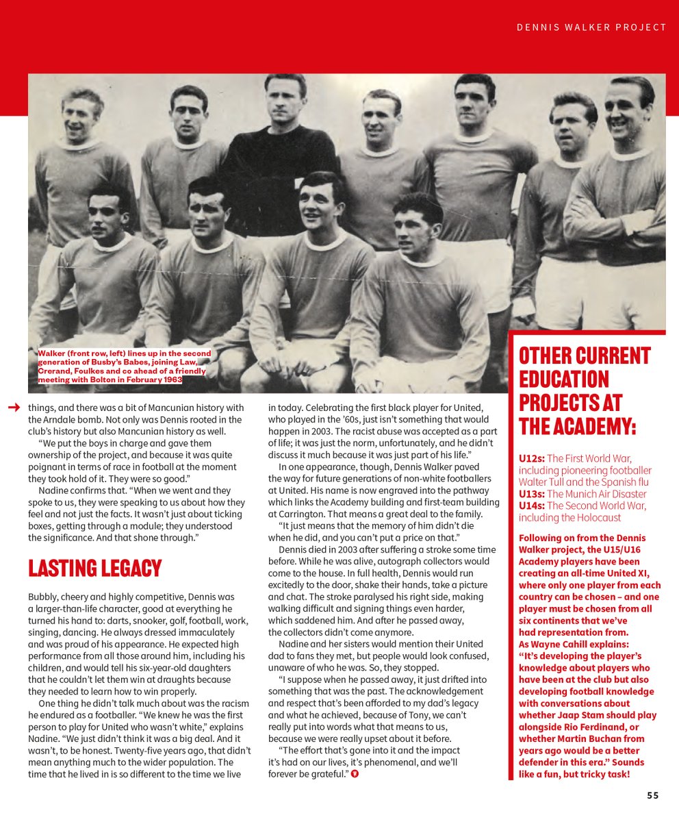 Remembering Dennis Walker on his birthday today, Manchester United's first non-white player with a remarkable story that was forgotten for many, many years.

Last year, his family were invited to Old Trafford, and United Review looked back at an incredible life.