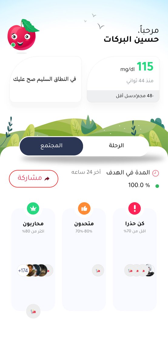 معدل المدة في الهدف لدي 100.0 %. حمل تطبيق كرز الآن karaz.app