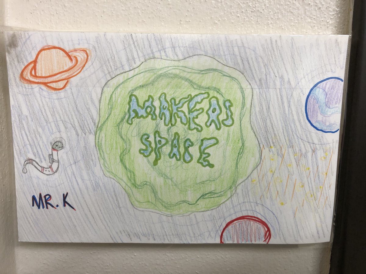 JPMSSTEAM's tweet photo. The Maker Space got a Rick &amp; Morty door sign! The "A" in JPMSSTEAM is for the Arts, and I was delighted that a student with some visual arts skills showed the Maker Space some love!

Please donate today to show YOUR love for JPMSSTEAM! Any amount is appreciated! @MPS_JusticePage https://t.co/6L0kSqDf3R