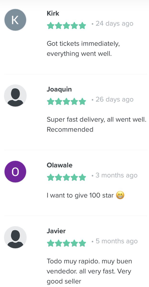 GoldFootTicket's tweet photo. Here Are All Our Reviews 🥰🥰 https://t.co/NBJWwaMnhF