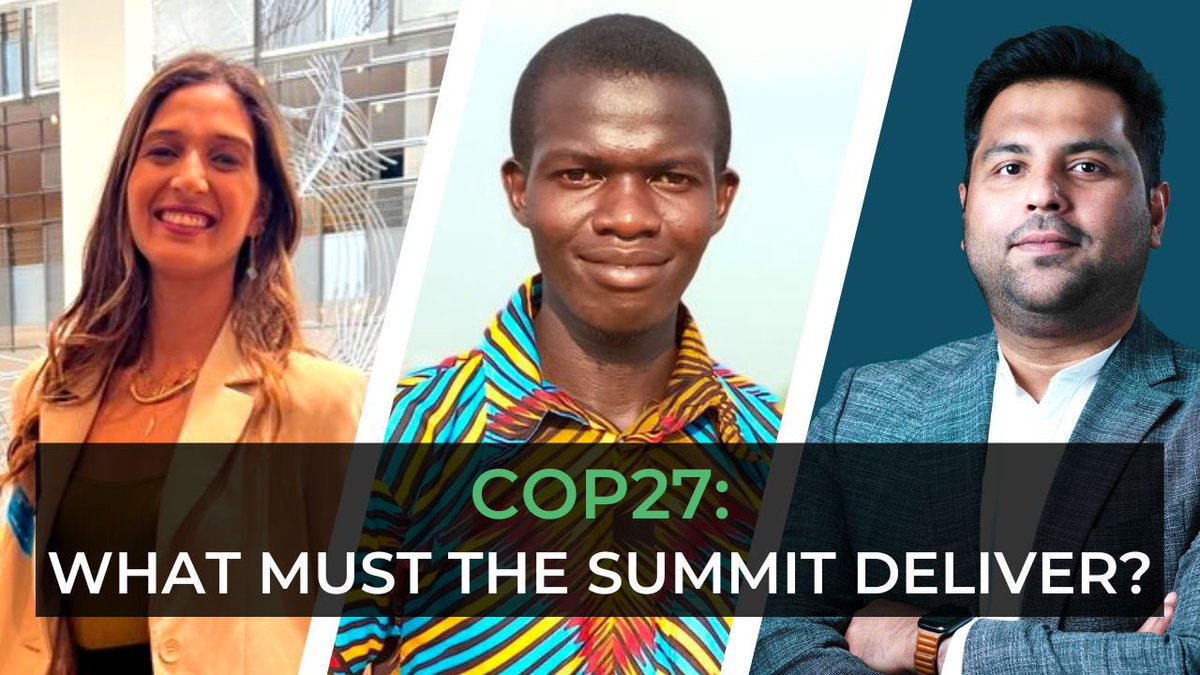 ineeshadvs's tweet photo. Join us with amazing @omniaelomrani1 @KabilaObbo and @ClimateCrisisAG Experts ahead of @COP27P as we discuss the expectation and outcomes from the much anticipated #COP27, the COP of Implementation and action in Egypt next month, importantly youth voices matters ! https://t.co/SUeJFBLREh