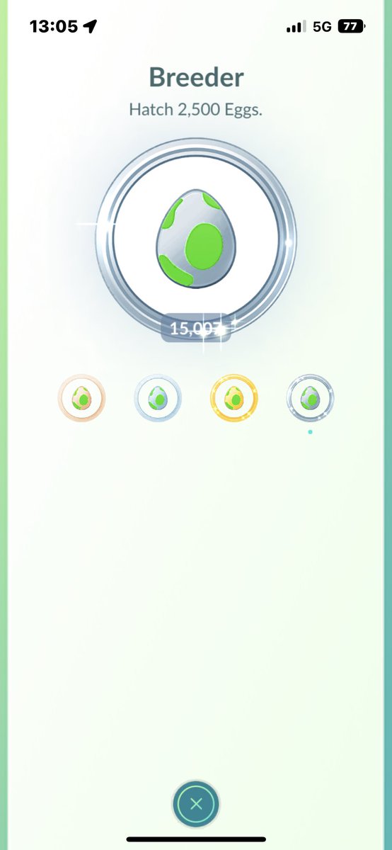 LorwyMtG's tweet photo. 15k Breeder - 66 Hundos. I would hatch more if the boxes werenโt utter garbage. #PokemonGo #PoGo #cleanscreenshot https://t.co/tzKpGUC03Y