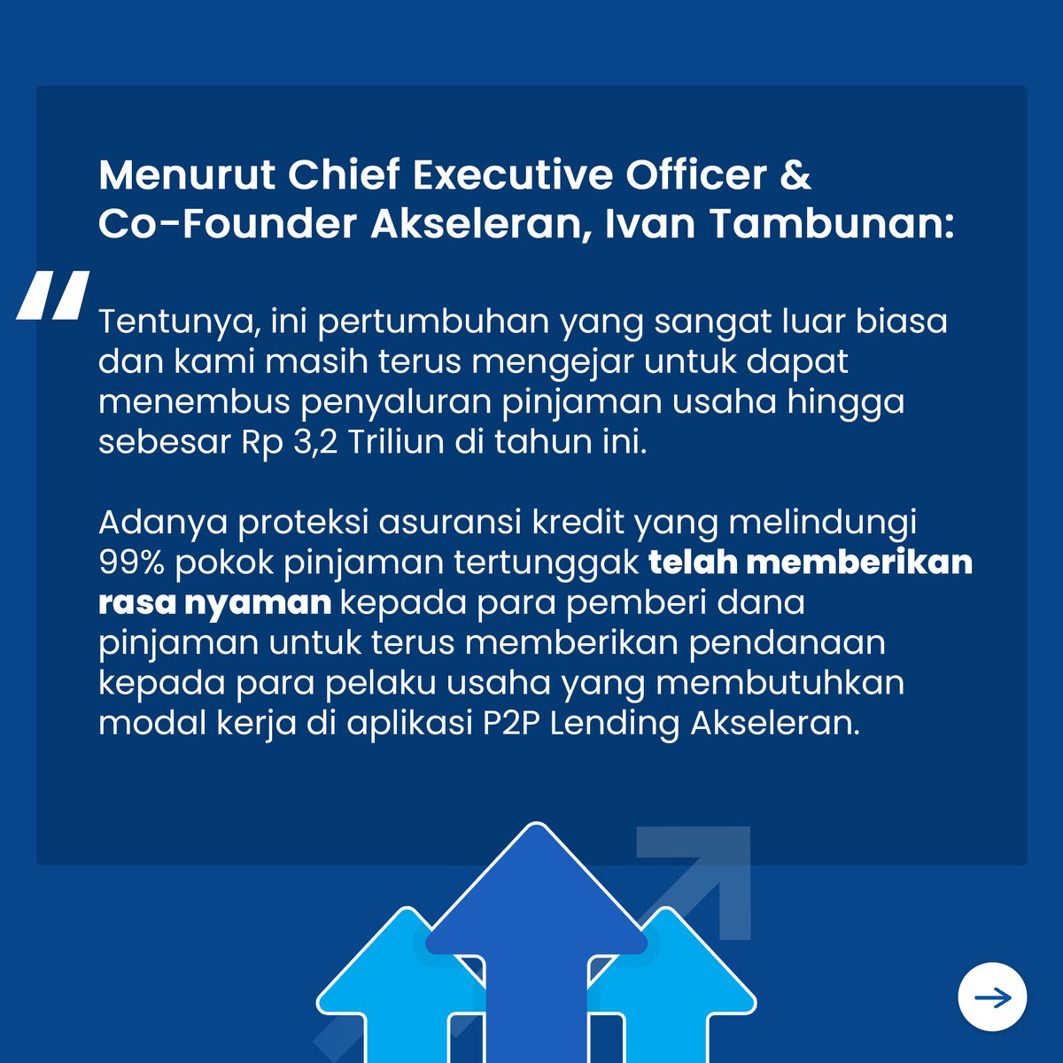 Akseleran's tweet photo. Yay ada angin segar nih terkait Akseleran Sob!

Pertumbuhan Akseleran yang makin mantap ini tentunya gak lepas dari dukungan kalian semua lho.

Semoga pengembangan dana kamu selalu nyaman bareng Akseleran ya :)

#Akseleran #P2PLending #Fintech  #FinTechNews https://t.co/fgq6vDrrEC
