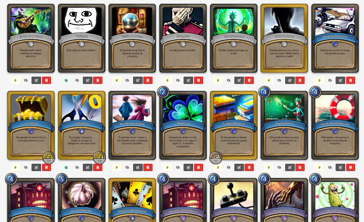 FantasyClassApp's tweet image. Nuevos estilos de las cartas por defecto 😊 ¡Esperamos que os gusten!