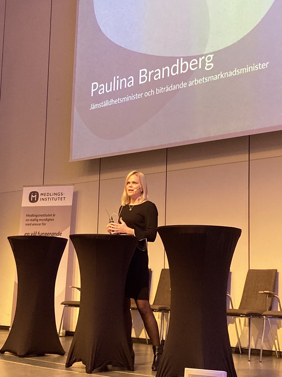 Tack Medlingsinstitutet för en fullspäckad konferens om lönebildning i en ovanligt utmanande  tid. Trevligt med avslutande kloka ord från nya jämställdhets- och biträdande arbetsmarknadsministern <a href="/Pau_Brandberg/">Paulina Brandberg</a>. #avtal23