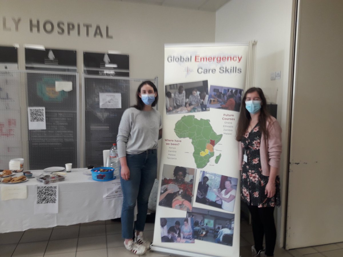 Global Emergency Care Skills coffee morning in Connolly Hospital - highlighting the on going teaching on trauma skills in Kenya . Two of the Connolly Hospital medical staff traveling to Kenya in Nov to support training development @bronaghmacm @siobhanrclarke @NPQD_CHB