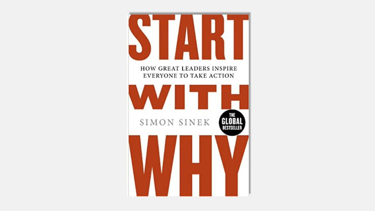 'Start With Why' by Simon Sine is our Book of the Week! 

In business it doesn't matter what you do, it matters why you do it. Steve Jobs and Martin Luther King have one thing in common: they STARTED WITH WHY. 

Find out more: bit.ly/3QeE6XT #recommendedreads