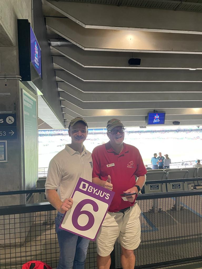 ChurchdownCC's tweet photo. Superb stuff from a couple of Churchdown legends down under. @Jmjb123   who’s out there travelling/trying to find a team to pick him and Tour guide Ross Parry #AttaBoy #ChurchdownOnTour https://t.co/0RT6QYjX91