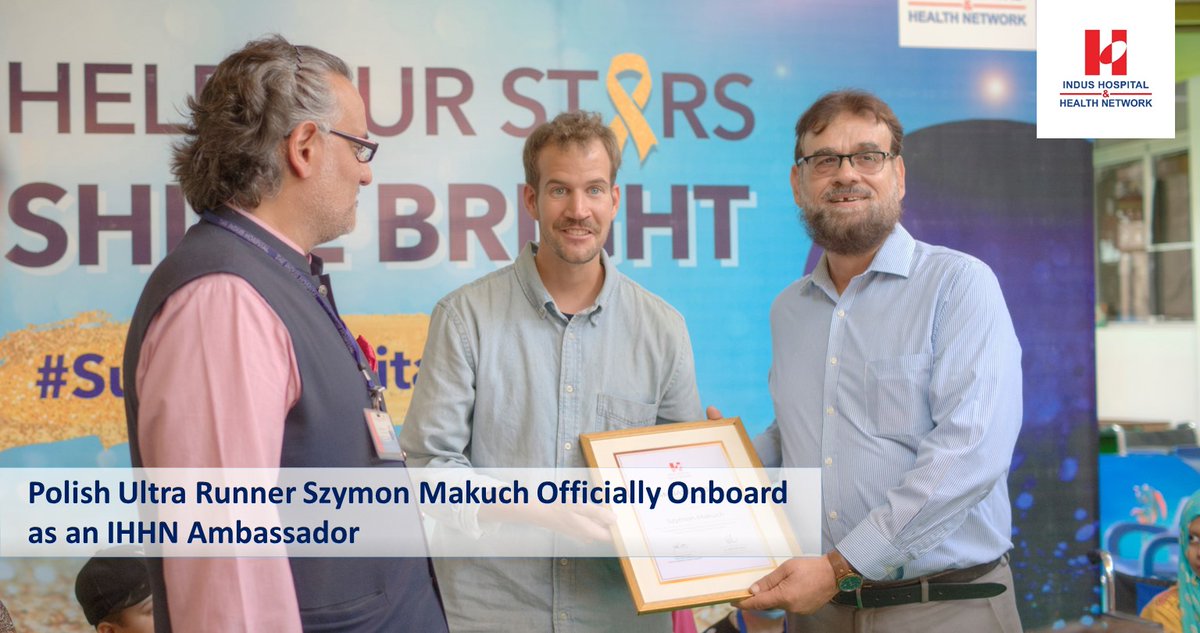 IHHN_PK's tweet photo. The #PolishRunner #SzymonMakuch was awarded the Ambassador Certificate by Dr. Abdul Bari, CEO, #IHHN for his tremendous service of dedicating an extreme run of approx. 1000kms to raise funds for the treatment of #childhoodcancer patients. 

Read more:  https://t.co/GFw4le6GHh https://t.co/mjorAnwGnL