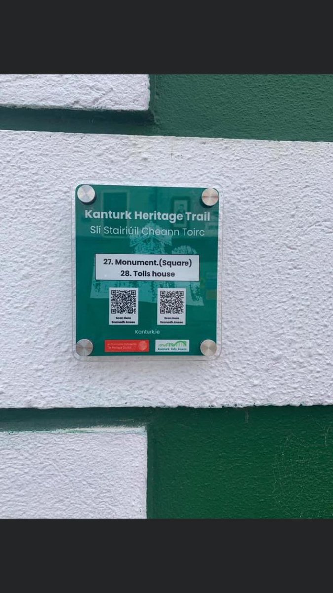 Last night in the Kingsley hotel at the Muintir Na Tire Pride In Our Community Awards we received a commended award for our Kanturk Heritage Trail application. It’s a wonderful historical journey through our beautiful town. Just use the QR reader on your mobile phone. Enjoy!