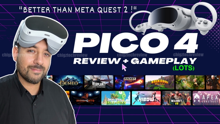 ChigzTechReview's tweet photo. Reviewing the #PICO4 stand-alone VR Headset. Powered by the #SnapdragonXR2, giving you access to an immersive world of VR games, 3D experiences and lots more. 

My review &amp; gameplay test, playing over 25 games.
▶️ https://t.co/KQlgccb1DY

---
@PICOXR @Snapdragon_UK https://t.co/jEqDNhDnZ4