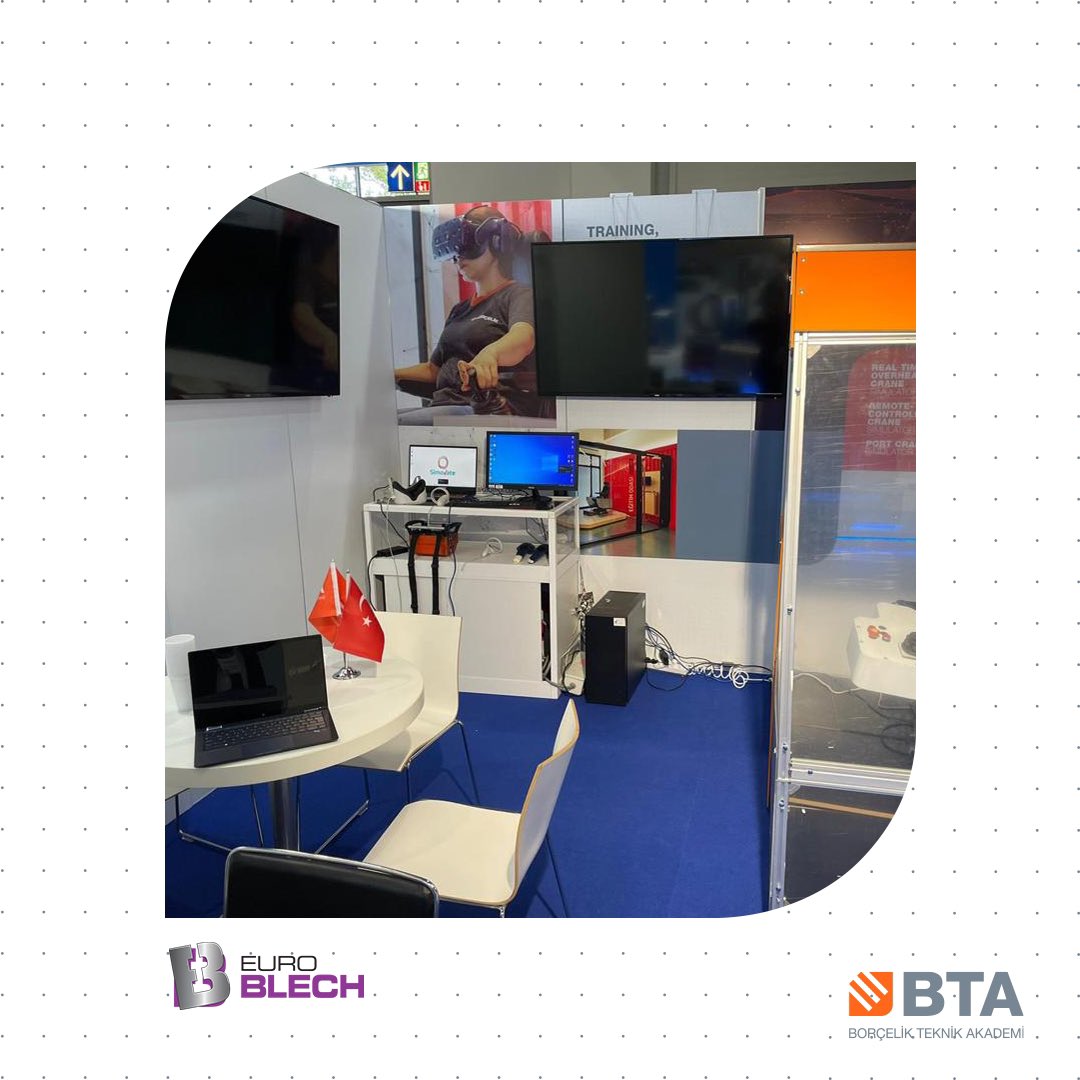 borcelikakademi's tweet image. EuroBLECH başladı!👋🏼
Dünyanın en büyük Sac Levha İşleme Teknolojisi Fuarı EuroBLECH'te dünyanın birçok bölgesinden gelen ziyaretçilerimizi ağırlıyor; sertifikasyon ve eğitimlerimiz ile ilgili bilgiler veriyor, Köprülü Vinç Simülatörümüzle çağın ötesine uzanıyoruz!💫
#euroblech