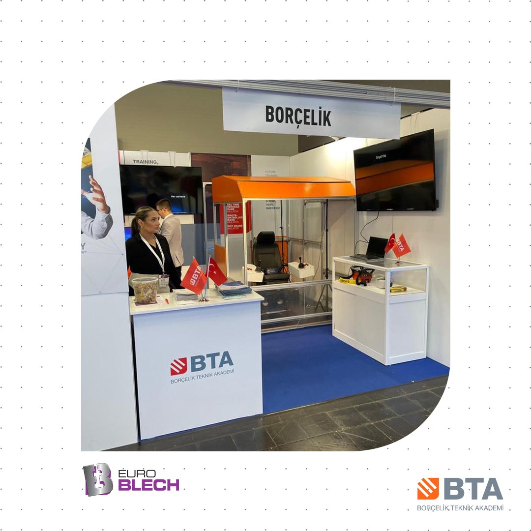 borcelikakademi's tweet image. EuroBLECH başladı!👋🏼
Dünyanın en büyük Sac Levha İşleme Teknolojisi Fuarı EuroBLECH'te dünyanın birçok bölgesinden gelen ziyaretçilerimizi ağırlıyor; sertifikasyon ve eğitimlerimiz ile ilgili bilgiler veriyor, Köprülü Vinç Simülatörümüzle çağın ötesine uzanıyoruz!💫
#euroblech