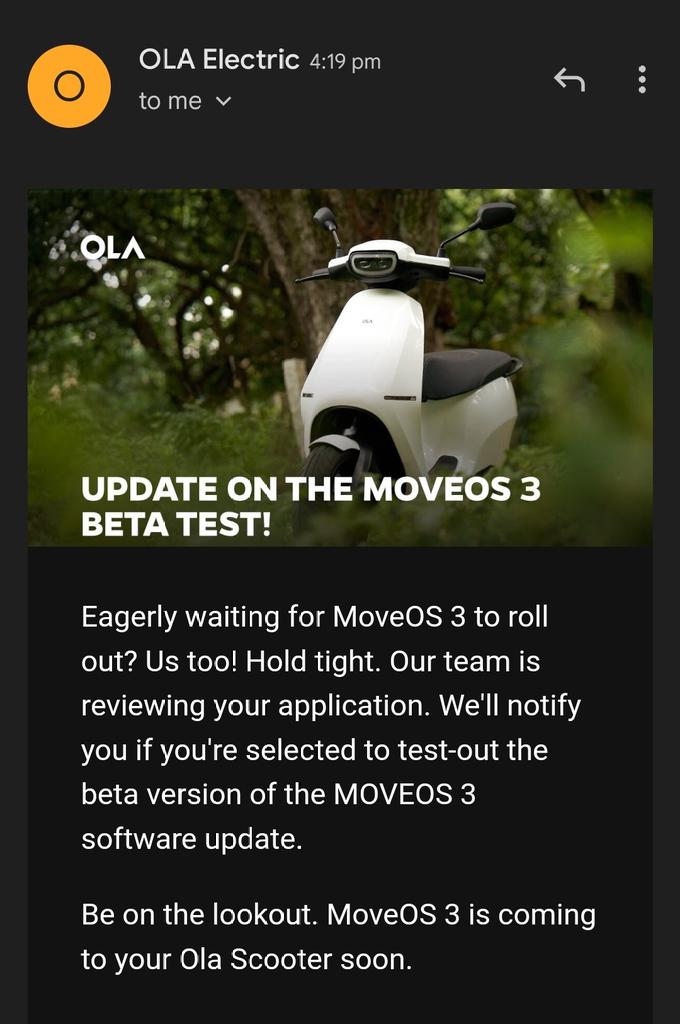 karthikbr007's tweet photo. Have you received this MoveOS 3 Beta testing email? 
Check your inbox. https://t.co/NdUneN4Shm