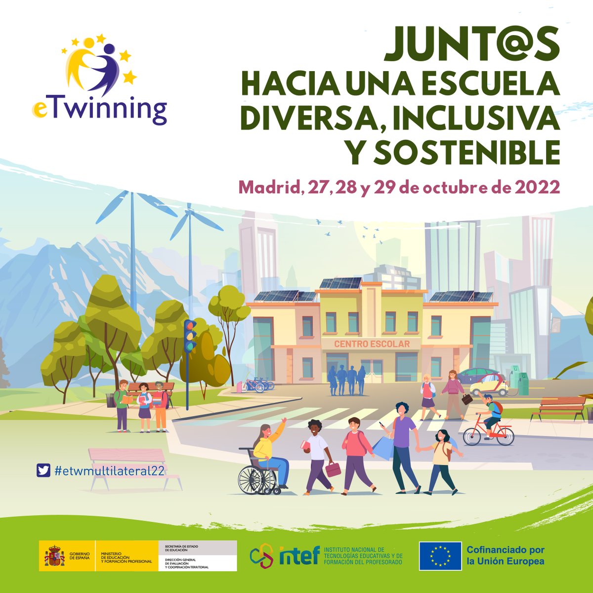 eTwinning_es's tweet photo. 🏫 Mañana comienza el evento internacional #eTwinning: "Junt@s hacia una escuela diversa, inclusiva y sostenible"
📅 27-29 de octubre
Sigue todo el evento con el hashtag 👉#etwmultilateral22 https://t.co/XbPPquIWpL