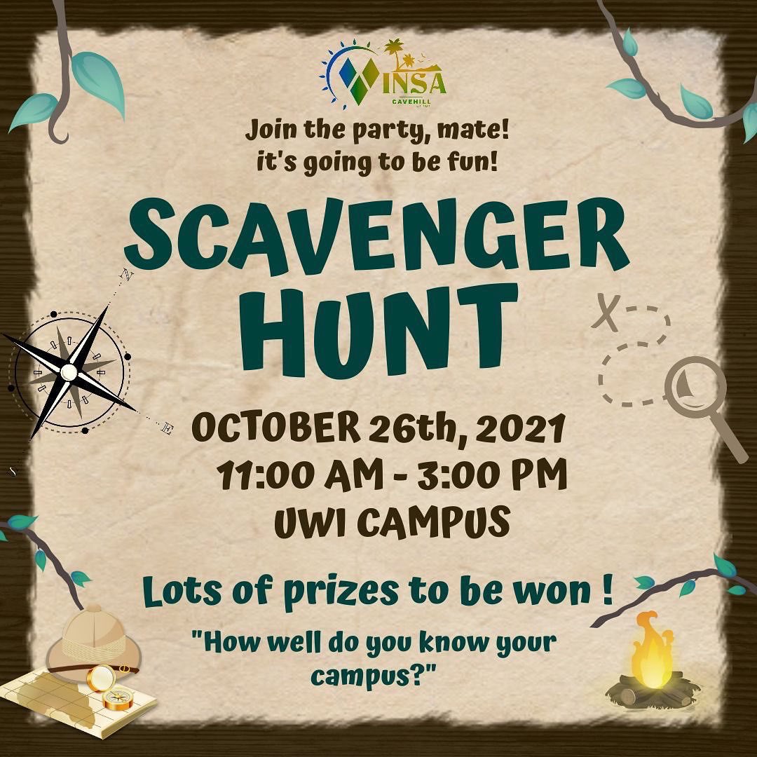VINSACaveHill's tweet photo. Are ya ready folks?? 🧐🧐Aye, Aye Captain! 🗣🗣 Join VINSA’s 🇻🇨 Scavenger Hunt as we would be giving away prices!!! 🫢🤯😏. This is our way of getting you more familiar with the different areas on Campus! Chime in during your free time to win a prize 🎁❔You don’t want to miss it https://t.co/QEMNNY5wP6