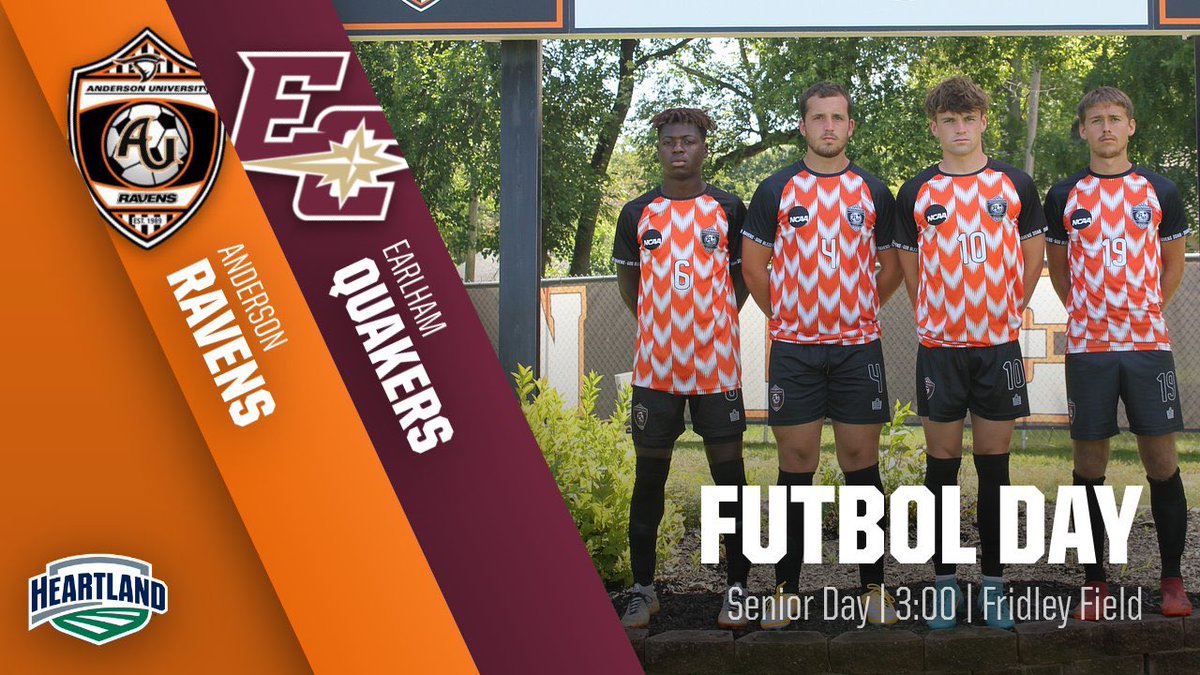 ravenmensoccer's tweet photo. IT’S FUTBOL DAY: Senior Day Edition
The Ravens take on the Earlham Quakers at Fridley Field at 3:00pm for conference match #9.
We will honor and celebrate the seniors at halftime.
#FUTBOLDAY
#SENIORS
#AUMS
#GBGR
#BuildAUSoccer https://t.co/XX6iQnkkB4