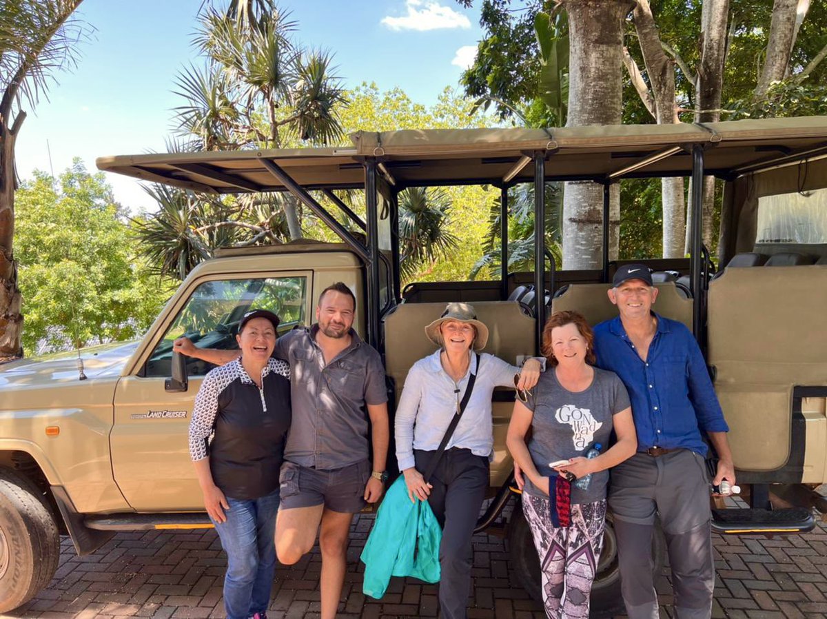 BuhalaLodge's tweet photo. Sad to say goodbye to some special guests. Thanks for visiting us Sue, Judy, Colleen and Martin. Come back again soon! 
-
-
-
#krugerparkhotel #secretsouthafrica #buhalalodge #safari #leopardcreekgolf #travelsouthafrica #mpumalanga #southafrica #safarilodge https://t.co/MTWpdtp8iK