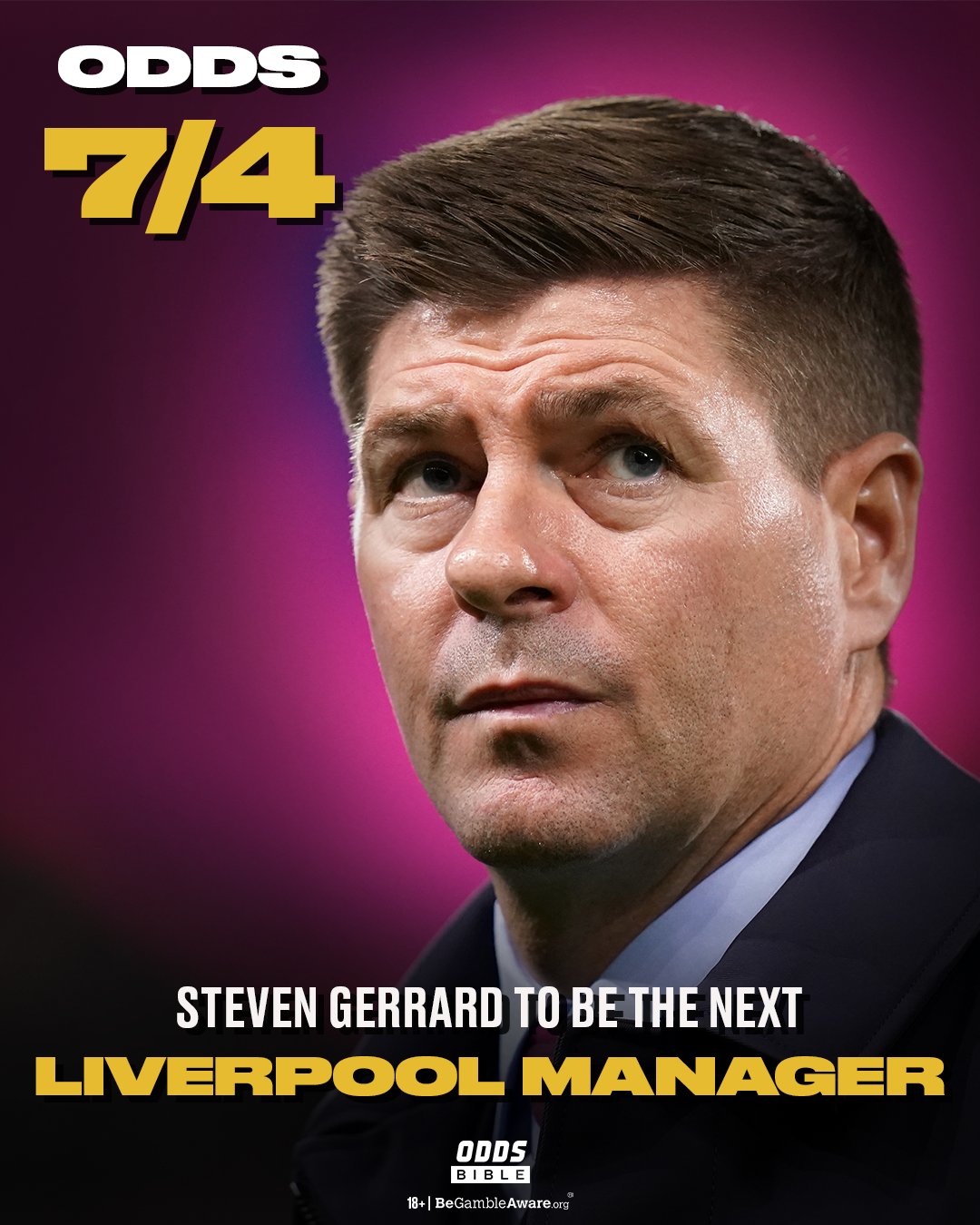 ODDSbible on Twitter: "Steven Gerrard is the bookies FAVOURITE to