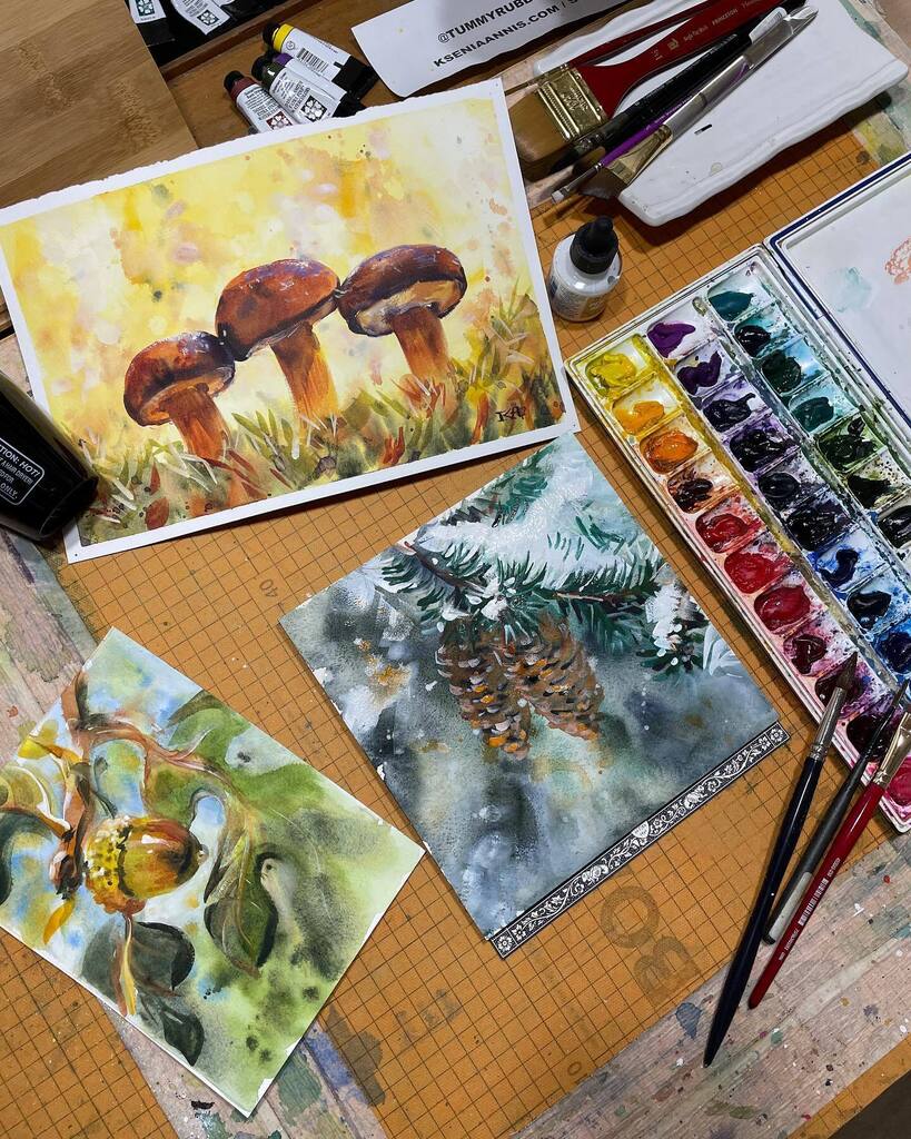 TummyRubbStudio's tweet photo. Transitioning from fall to winter - at least in my paintings, it’s still pretty warm here in Texas 😁 How is the weather where you are?
.
.
.
#tummyrubbstudio #watercolor #watercolorpainting #watercolorart #watercolorour #watercolorchallenge #waterco… https://t.co/KtQPtPOzrn https://t.co/cyCbE748PQ