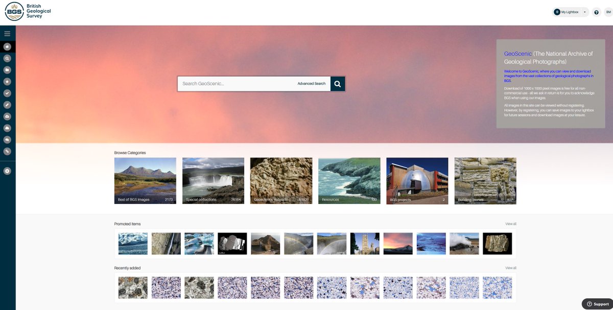 Have you checked out GeoScenic yet? It's the BGS public image library where you can view and download over 100,000 geology-related images for non-commercial use, for free. Take a look here: geoscenic.bgs.ac.uk