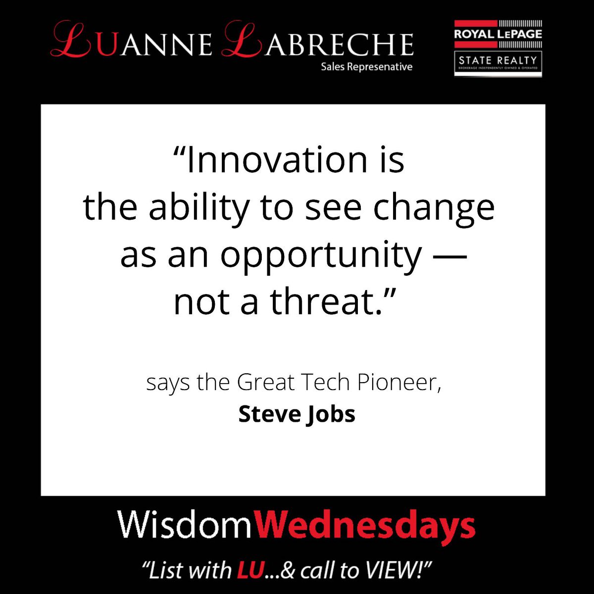 listwithLU's tweet image. LU helping YOU!
☎️ 905-574-4600⠀⠀⠀
🌐 listwithLU.ca
📧 lu@listwithlu.ca

#WisdomWednesday #listwithLU #LUtoView #LUanneLabreche #sellingahouse #buyingahome #ReferralsWelcome #HamiltonRealEstate #NiagaraRealEstate #HaltonRealEstate #Hamilton #HamOnt #Niagara #Halton