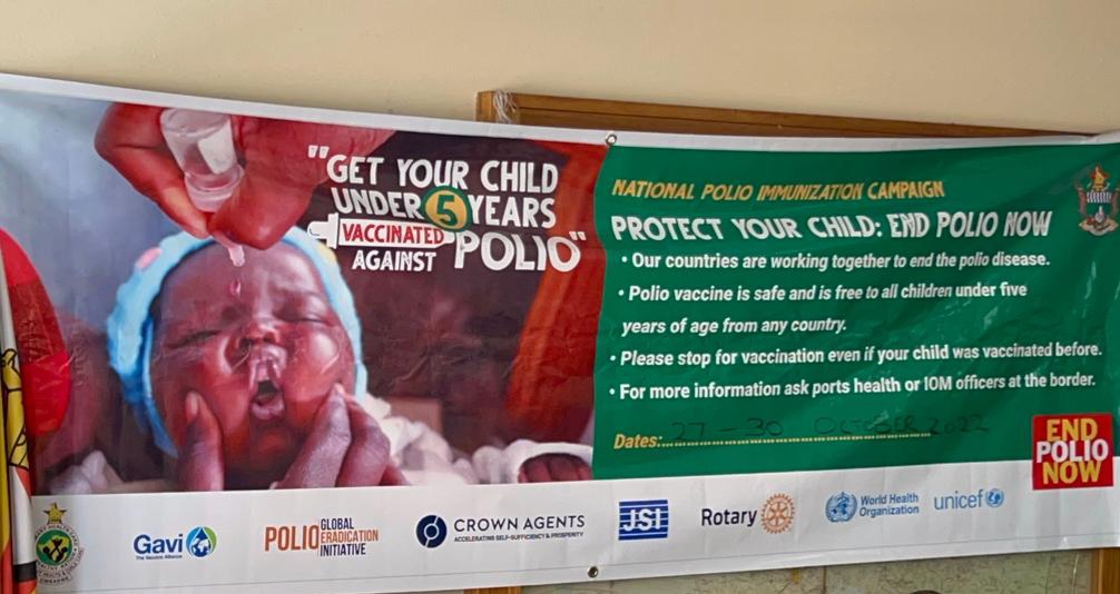 At the launch of the Nat Polio Immunization Campaign w/ Dr. John Mangwiro Deputy Minister @MoHCCZim & Dr. Alex Gasasira @WHO_Zimbabwe Rep today. @UNICEFZIMBABWE commends the leadership of the Gov't of 🇿🇼 & support of @GlobalPolioEI, #HDFZIM @Gavi & @japan.

@UNICEFpolio