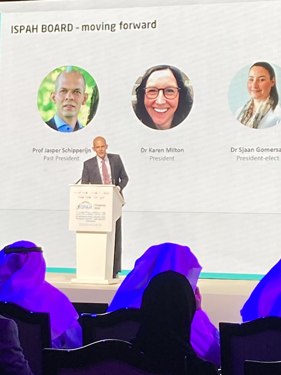 The Past President @DrSchipperijn and new President <a href="/karenmilton8/">Karen Milton</a> are closing the #ISPAH2022. Thanks for a great Congress and for the work you all are doing and have been doing
<a href="/SDUIOB/">Idræt og Biomekanik</a>