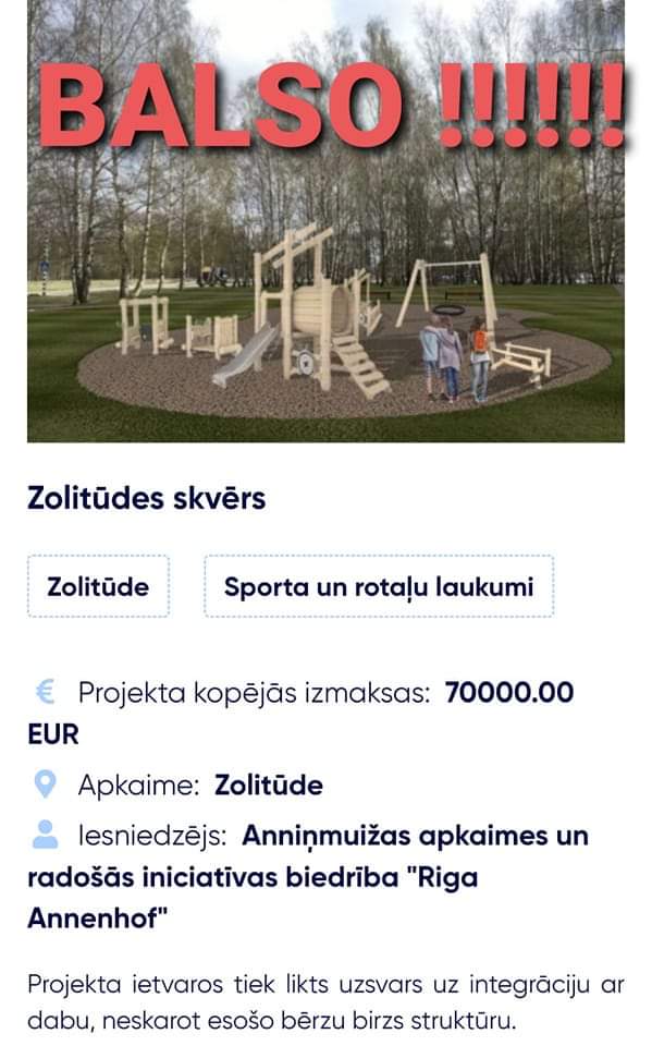 RAnnenhof's tweet photo. PALIKUŠAS DAŽAS DIENAS!!!!!!!💥💥💥
Ikviens LV iedzīvotājs no 16 g.v. - lūdzu atbalstiet Zolitūdes projektu ar 1 minūti sava laika, veicot balsojumu!🙏🙏🙏
https://t.co/MdOqLMIpND https://t.co/x0XNsazMUb