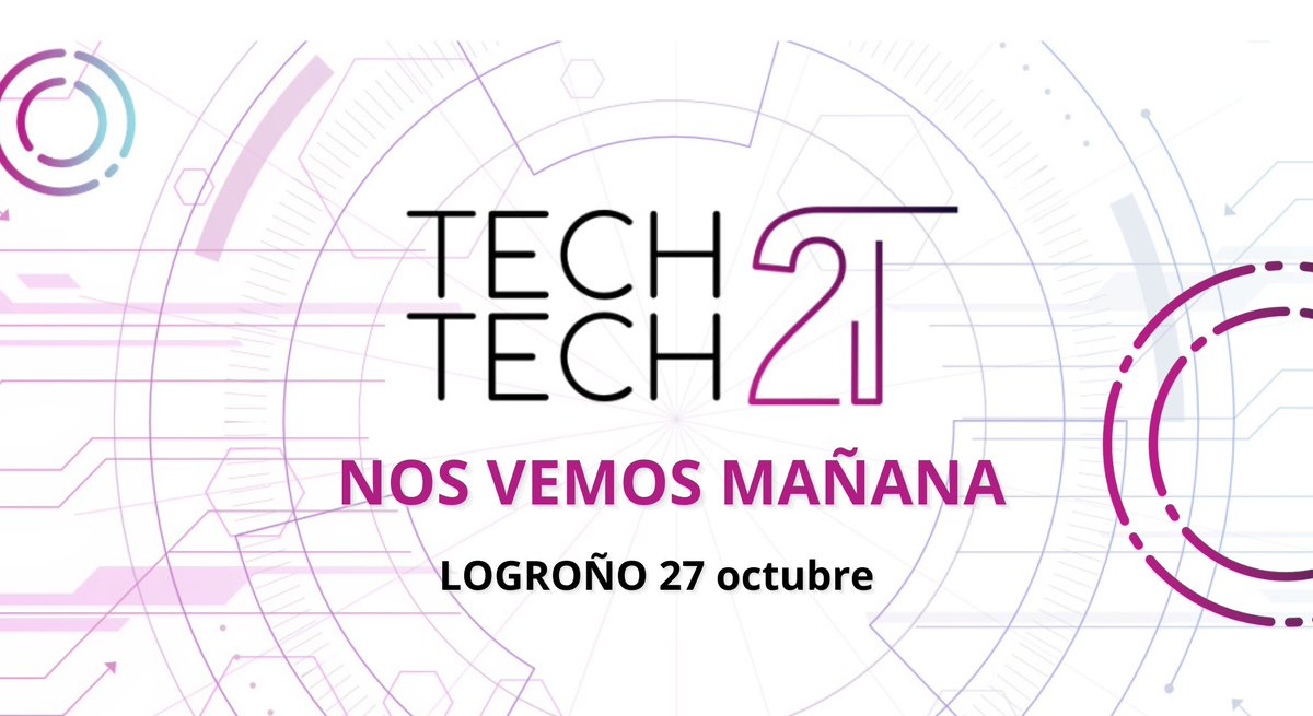 [T2T]

👉NOS VEMOS MAÑANA
👉Si aún no te has inscrito, aún nos queda una plaza para ti

Un formato diferente en la que conocerás casos reales de soluciones tecnológicas

𝗥𝗲𝗰𝘂𝗲𝗿𝗱𝗮 
📍 Restaurante Delicatto de Logroño
🕘 9:00 h.

¡Te esperamos!
tech2tech.es