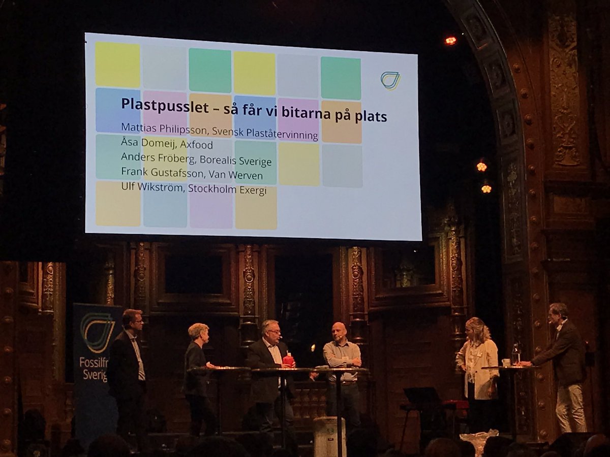 Bra där <a href="/FossilfrittSE/">Fossilfritt Sverige</a> 👍 att ni har med #plaståtervinning på #FossilFrittSverige konferensen 👍
- sortera &amp; återvinna &amp; minska samhällets fossila #CO2 avtryck@👍