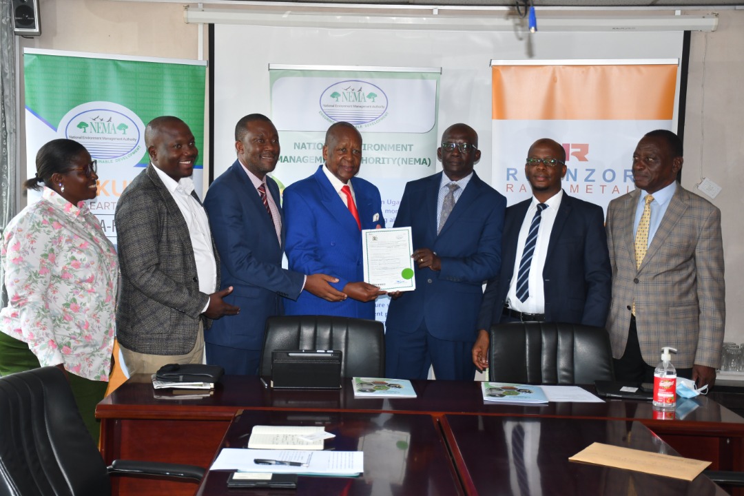 RRM_Ug's tweet photo. Today, we received the ESIA certificate and  a special way, we  wish to extend our gratitude to the project area communities,National, District, and subcounty leadership of Buweri, Bugiri and Mayuge for walking this journey with us. #MakuutuRareEarthProject https://t.co/2bGja9jsx8
