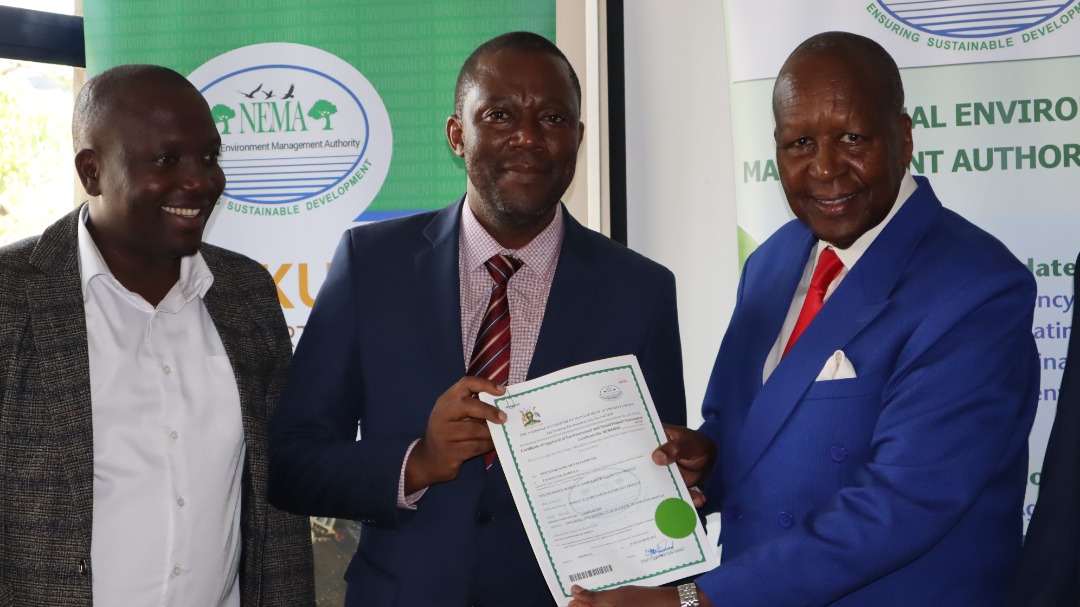 RRM_Ug's tweet photo. Today, we received the ESIA certificate and  a special way, we  wish to extend our gratitude to the project area communities,National, District, and subcounty leadership of Buweri, Bugiri and Mayuge for walking this journey with us. #MakuutuRareEarthProject https://t.co/2bGja9jsx8