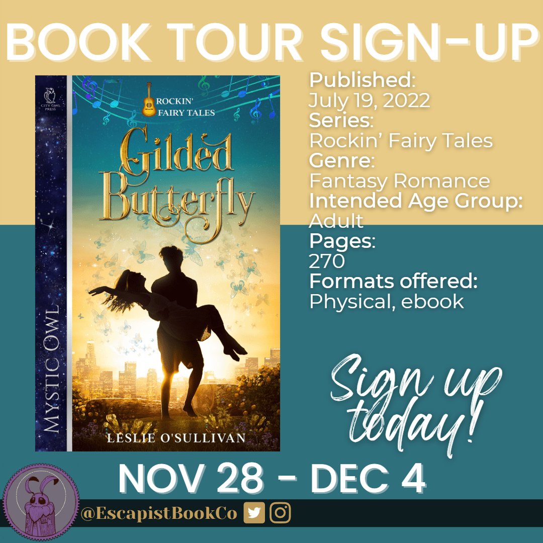 EscapistBookCo's tweet photo. π¨NEW TOUR ANNOUNCEMENTπ¨
King Midas and the Golden Touch meets King Lear in a slow-burn, friends to lovers, romance set against the backdrop of a fictional Hollywood music scene.
Sign up for #GildedButterfly, book 2 in the #RockinFairyTales series.
https://t.co/SdRYyJZBiy https://t.co/lM38XPVZoz