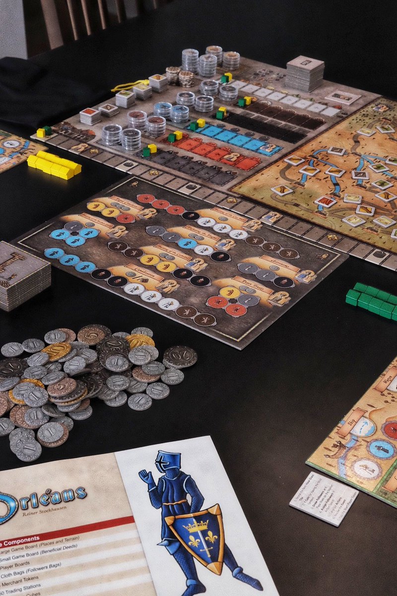 ponderpawn's tweet photo. Man, #orléans is just so much fun 😁 if you want to learn the rules, have a listen at the Book of Rulebooks Podcast for an audio version of its rulebook 🤯🎙

@Capstone_Games https://t.co/ekX3JSYakg